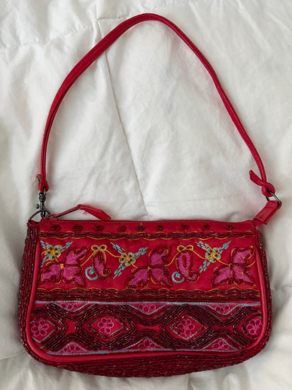 vintage 2000s beaded mystique mini shoulder bag